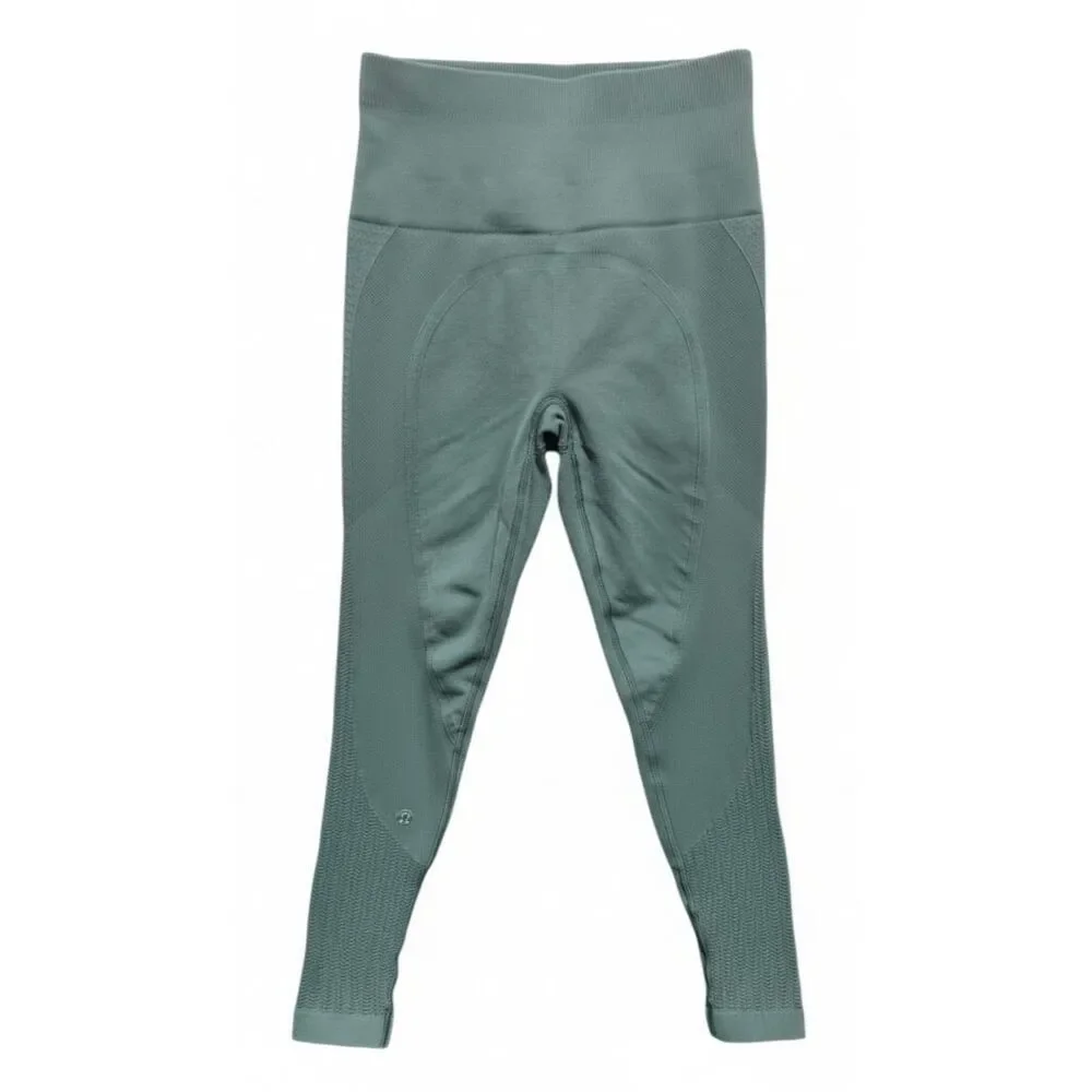 LULULEMON ATHLETICA Flow & Go Tight In Deep Green Size 4